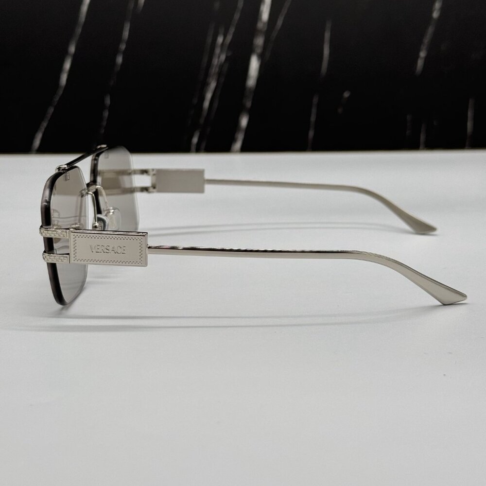 NEW MOD 2275 1000/8V VERSACE WOMEN SUNGLASSES VE2275 10008V GRAY VE2275 1000/8V - Picture 7 of 12